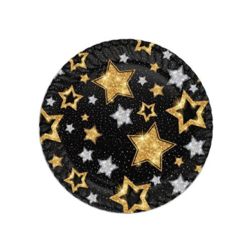 SİYAH YILDIZLAR KARTON TABAK