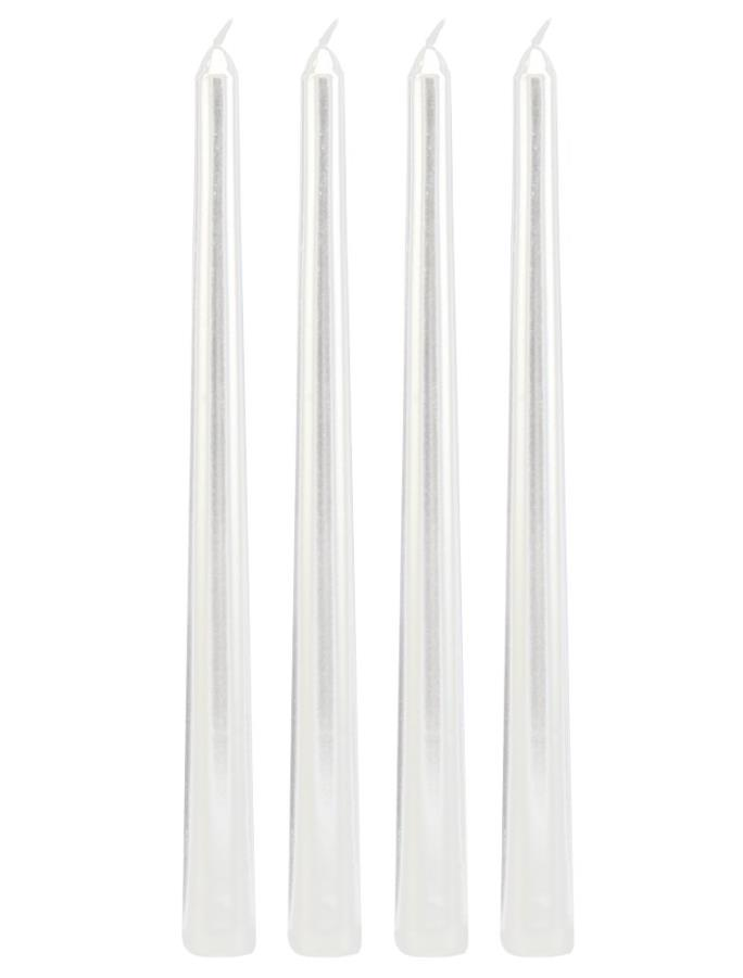 Şamdan Mumu Beyaz Renk 4 Adet 24 Cm Boy 2 Cm Çap