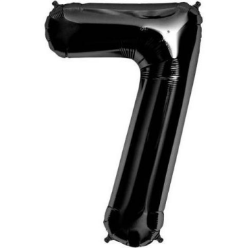 S/SHAPE FOLYO BALON RAKAM -7- SİYAH