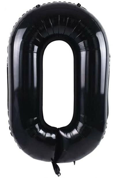 S/SHAPE FOLYO BALON RAKAM -0- SİYAH