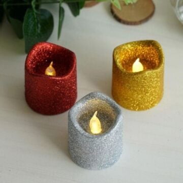 GÜN IŞIĞI SİMLİ LED Lİ  MUM 3 CM