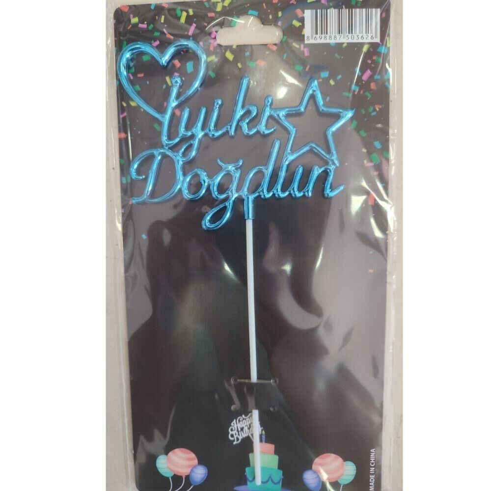 PASTA ÜSTÜ SÜS İYİ Kİ MAVİ