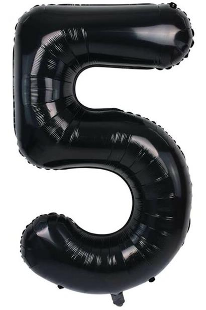 S/SHAPE FOLYO BALON RAKAM -5- SİYAH