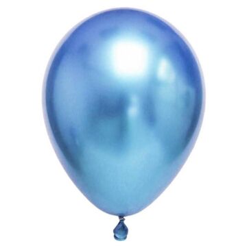 12'' KROM METALİK MAVİ BALON