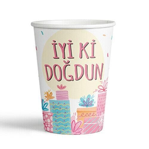 İYİ Kİ DOĞDUN SOFT KARTON BARDAK ( P.C )