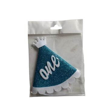 MAVİ BEYAZ ONE TAÇLI EVA ŞAPKA