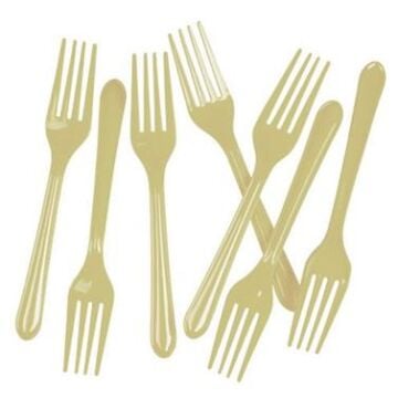 GOLD PLASTİK ÇATAL ( 25 Lİ )