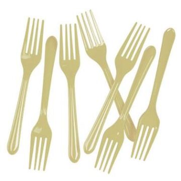 GOLD PLASTİK ÇATAL ( 25 Lİ )