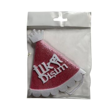 PEMBE BEYAZ DİŞ EVA ŞAPKA