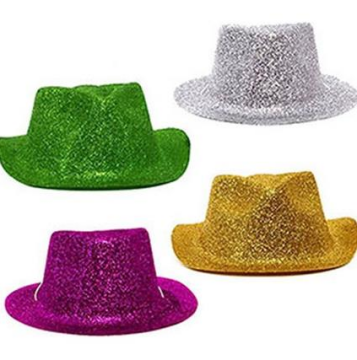 Simli Plastik Fötr Şapka