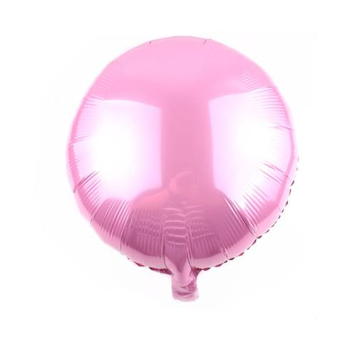 Yuvarlak Folyo Balon Pembe 45 Cm 18''