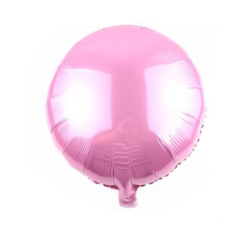 Yuvarlak Folyo Balon Pembe 45 Cm 18''