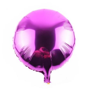18'' YUVARLAK FUŞYA FOLYO BALON