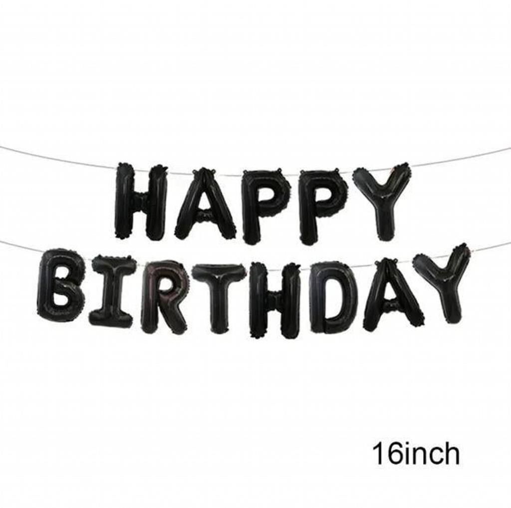 16'' FOLYO SET H.BIRTHDAY SİYAH