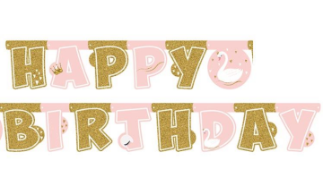 KUĞU HAPPY BIRTHDAY BANNER