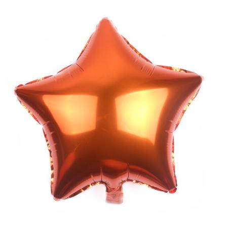Yıldız Folyo Balon Turuncu 45 Cm 18 İnch
