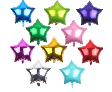 Yıldız Folyo Balon Turuncu 45 Cm 18 İnch