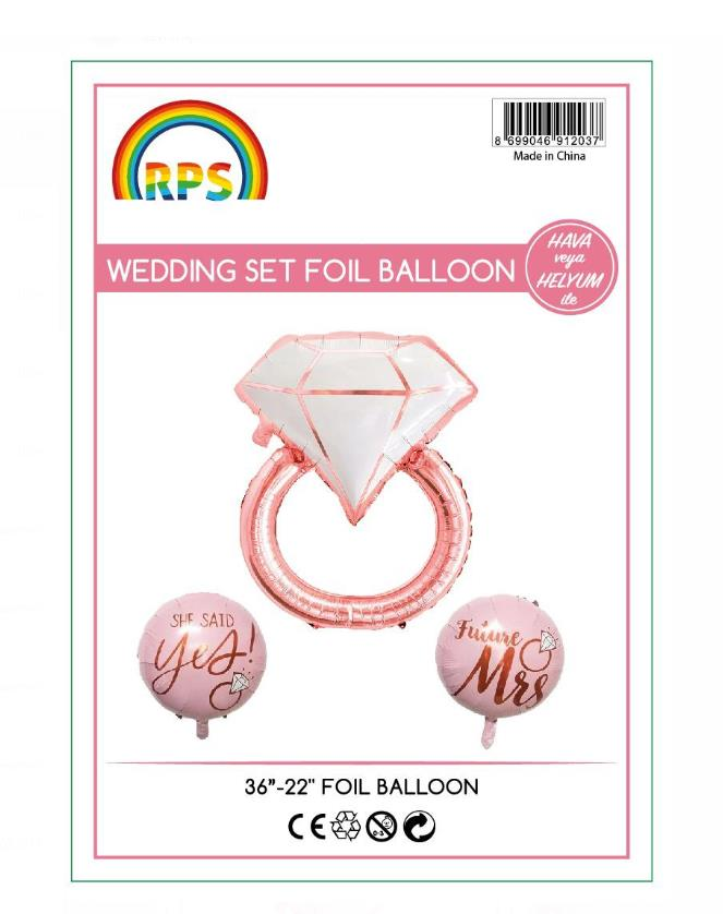 Wedding Set Folyo Balon