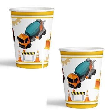 İNŞAAT TEMALI KARTON BARDAK