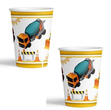 İNŞAAT TEMALI KARTON BARDAK