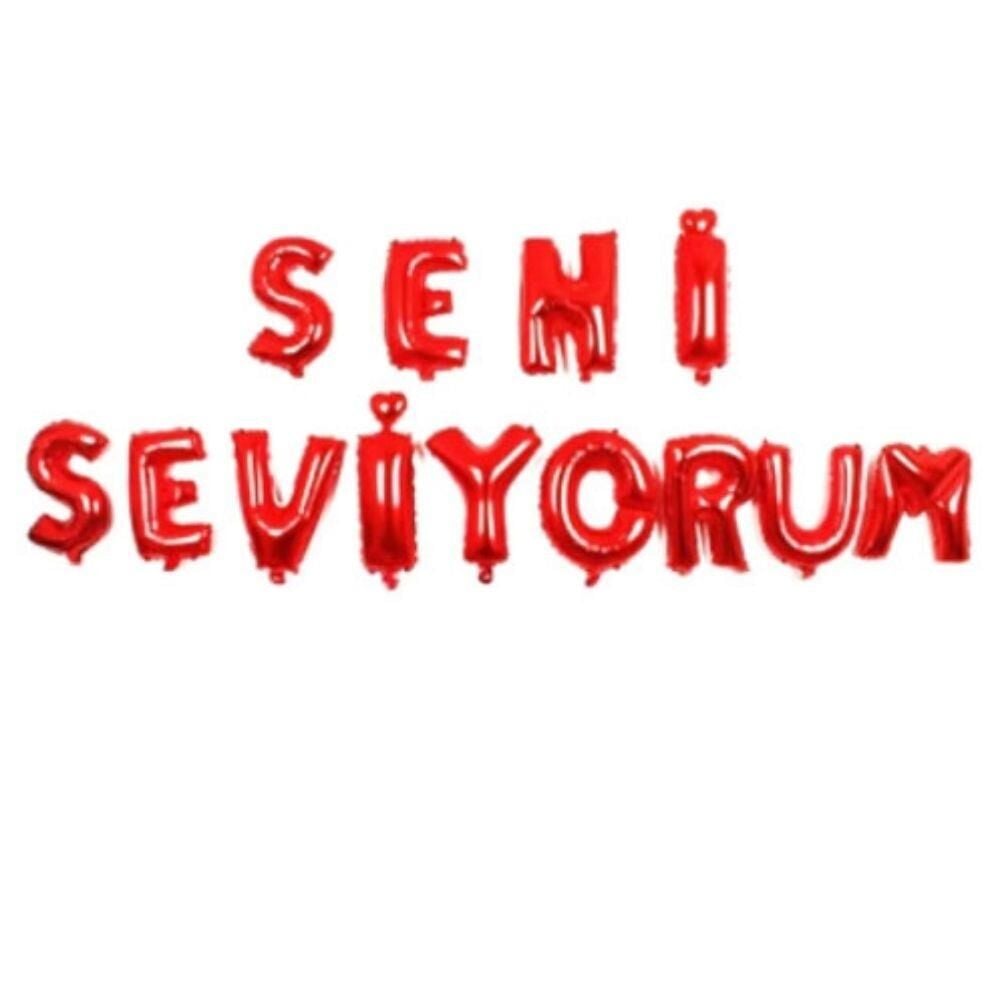 SENİ SEVİYORUM SET FOLYO BALON