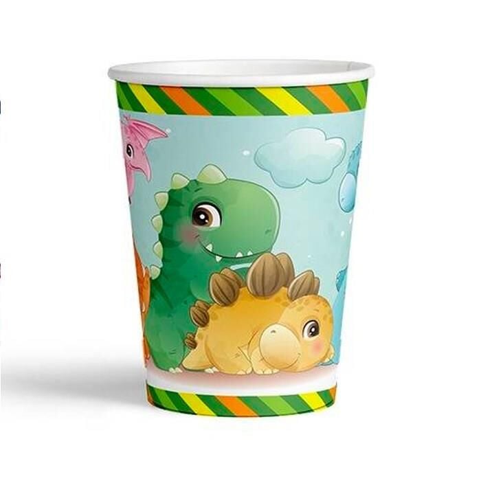 SEVİMLİ DİNAZOR KARTON BARDAK