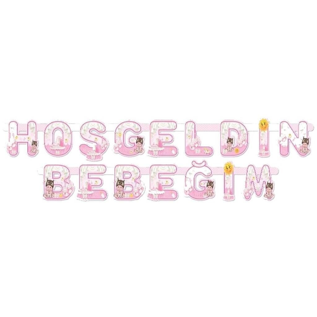 HOŞGELDİN BEBEĞİM BANNER - PEMBE