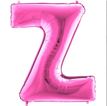 S/SHAPE FOİL BALON - LETTER -Z- PINK