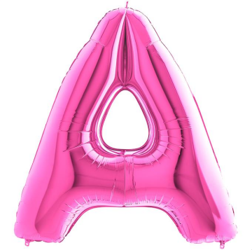 S/SHAPE FOİL BALON - LETTER -A- PINK
