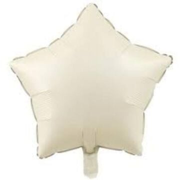 18'' YILDIZ KREM FOLYO BALON