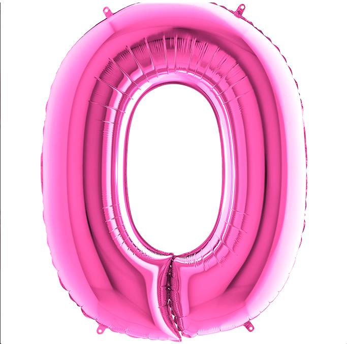 S/SHAPE FOİL BALON - LETTER -O- PINK