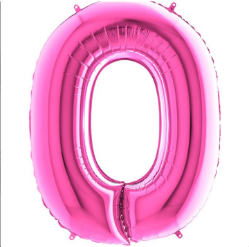 S/SHAPE FOİL BALON - LETTER -O- PINK