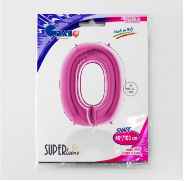 S/SHAPE FOİL BALON - LETTER -O- PINK