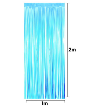 DUVAR SÜSLEME FONU MAVİ 100*220 CM