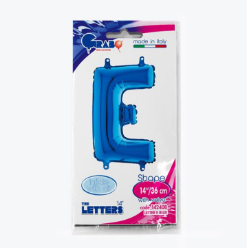 Harf Folyo Balon E Mavi 35 Cm (Grabo)