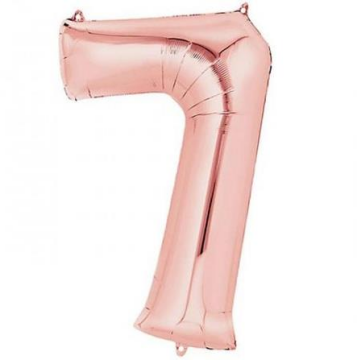 S/SHAPE FOLYO BALON RAKAM -7- ROSE GOLD