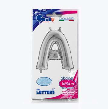 Harf Folyo Balon A Gümüş 35 Cm (Grabo)