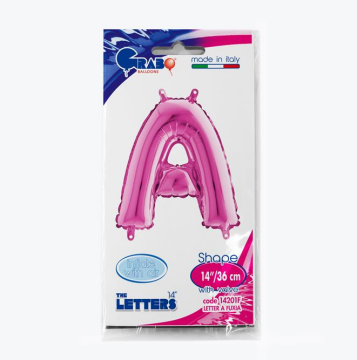 Harf Folyo Balon A Pembe 35 Cm (Grabo)