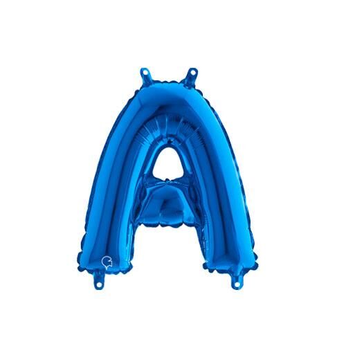 Harf Folyo Balon A Mavi 35 Cm (Grabo)