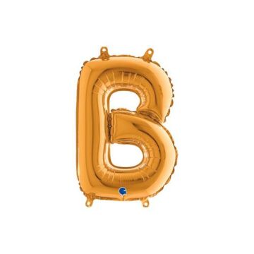 Harf Folyo Balon B Gold 35 Cm (Grabo)