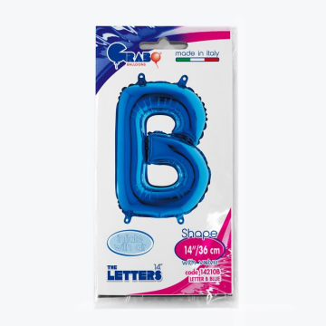 Harf Folyo Balon B Mavi 35 Cm (Grabo)