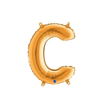 Harf Folyo Balon C Gold 35 Cm (Grabo)