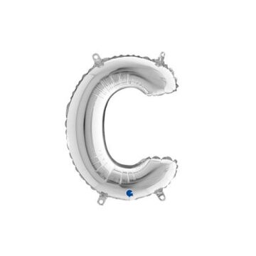 Harf Folyo Balon C Gümüş 35 Cm (Grabo)