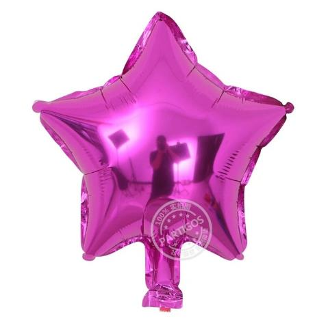 Yıldız Folyo Balon Fuşya 25 Cm 10 İnch
