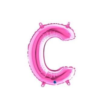 Harf Folyo Balon C Pembe 35 Cm (Grabo)