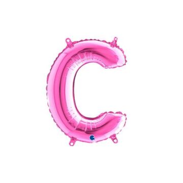Harf Folyo Balon C Pembe 35 Cm (Grabo)