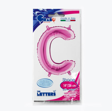 Harf Folyo Balon C Pembe 35 Cm (Grabo)