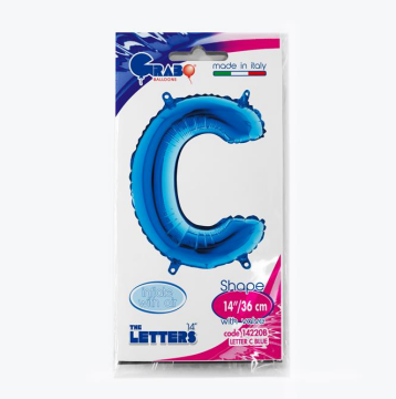 Harf Folyo Balon C Mavi 35 Cm (Grabo)