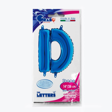 Harf Folyo Balon D Mavi 35 Cm (Grabo)