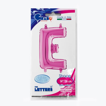 Harf Folyo Balon E Pembe 35 Cm (Grabo)